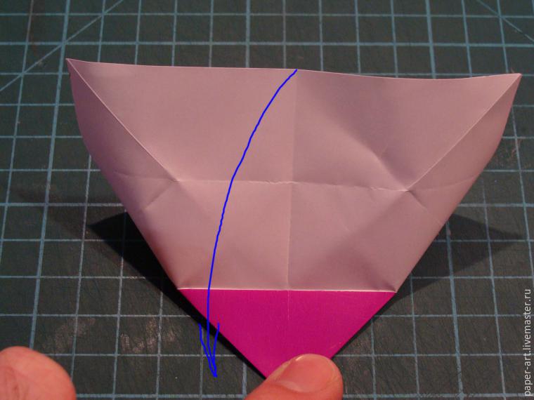 Складываем оригами-сердечко с крылышками, фото № 14