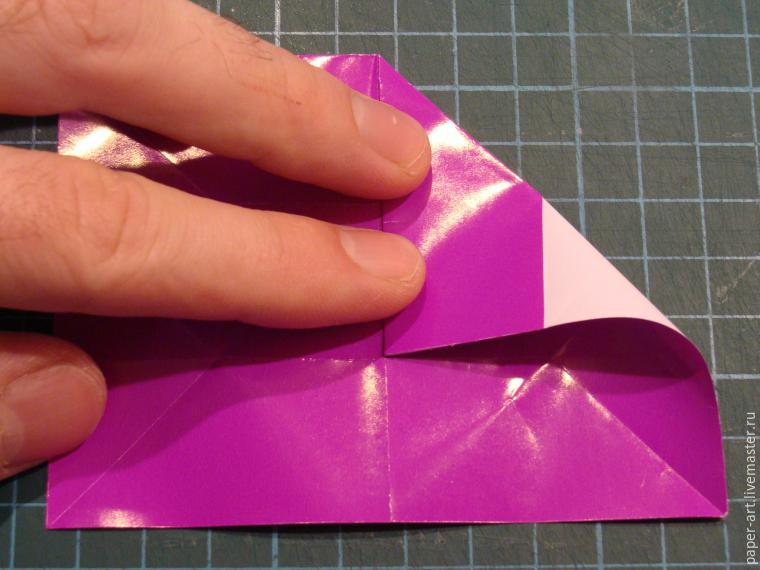 Складываем оригами-сердечко с крылышками, фото № 12
