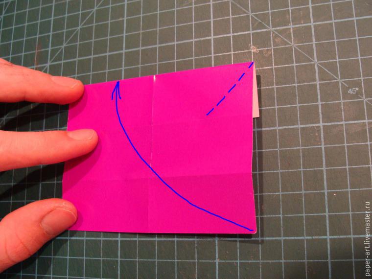 Складываем оригами-сердечко с крылышками, фото № 5