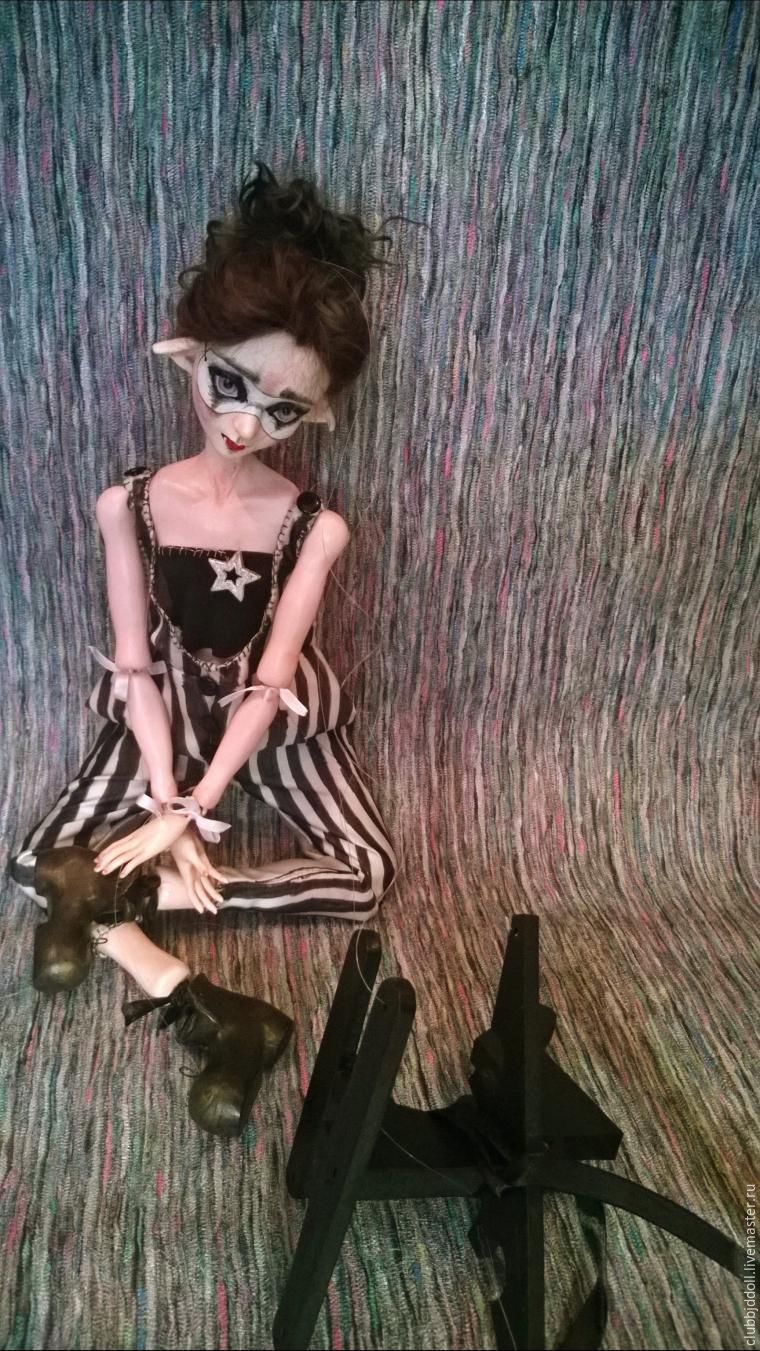 Как создать странного эльфа, или Кукла-марионетка из папье-маше, фото № 20