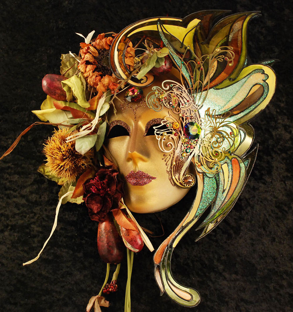 Необычные карнавальные маски с осенней тематикой, фото № 4