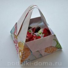 Коробочки для мелочей из бумаги  в технике оригами